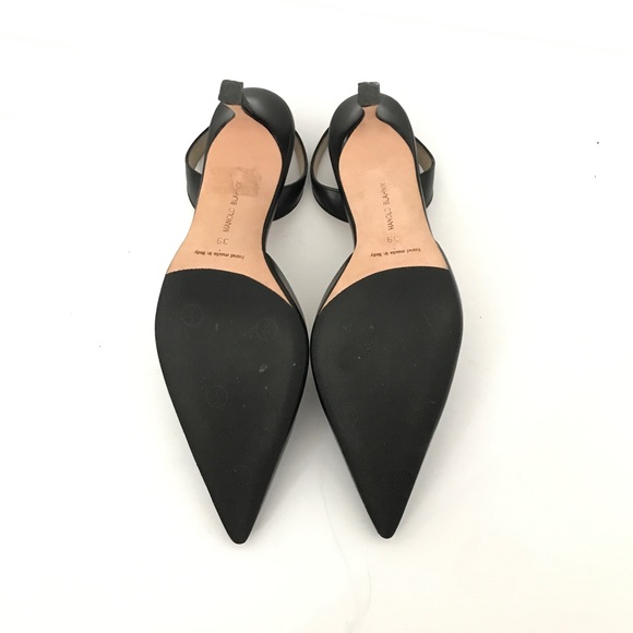 ✨SOLD✨ Manolo Blahnik Carolyne Slingback Leather Pumps - Picture 6 of 10